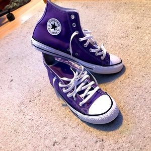 Purple and white converse brand new Size 12 Mens
